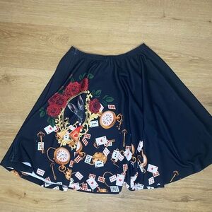 Alice in Wonderland themed skirt